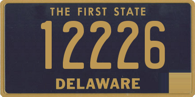 DE license plate 12226