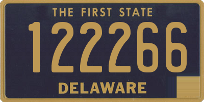 DE license plate 122266