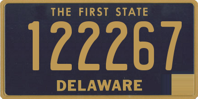 DE license plate 122267