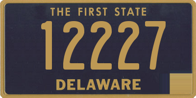 DE license plate 12227