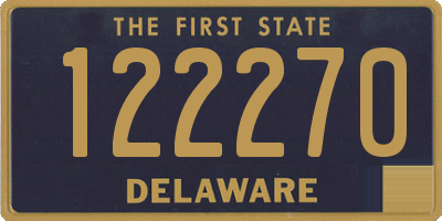 DE license plate 122270