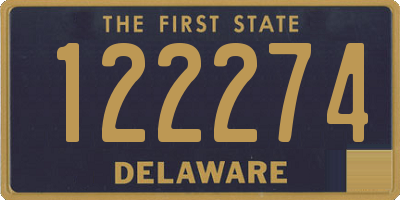 DE license plate 122274