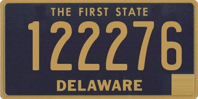 DE license plate 122276