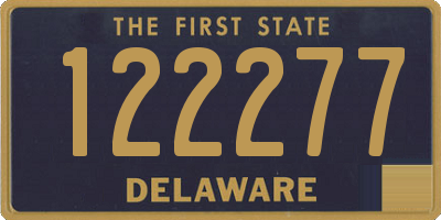 DE license plate 122277