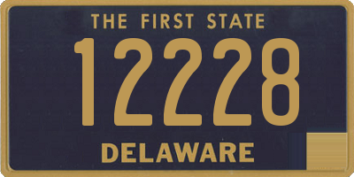 DE license plate 12228