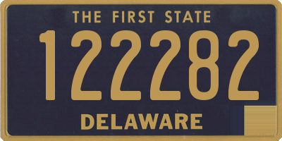 DE license plate 122282