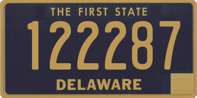 DE license plate 122287