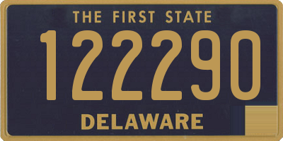 DE license plate 122290