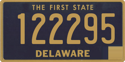 DE license plate 122295