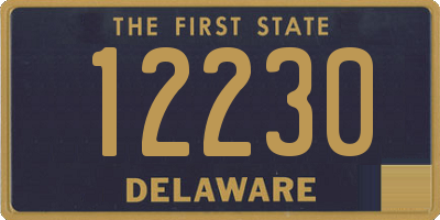 DE license plate 12230