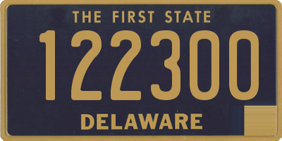 DE license plate 122300