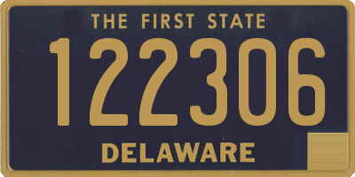 DE license plate 122306