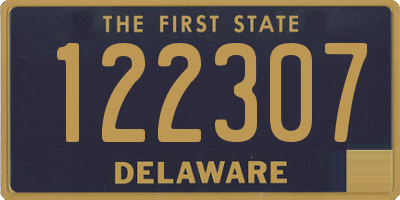 DE license plate 122307