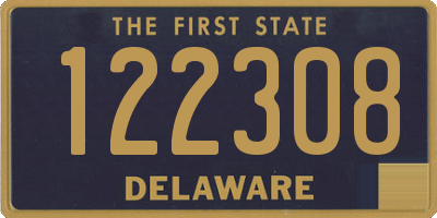 DE license plate 122308