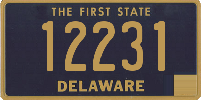 DE license plate 12231