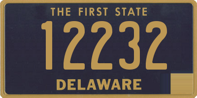 DE license plate 12232