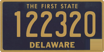 DE license plate 122320