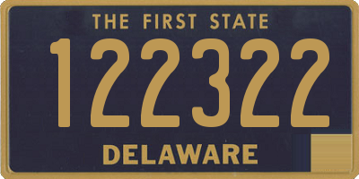 DE license plate 122322