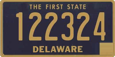 DE license plate 122324