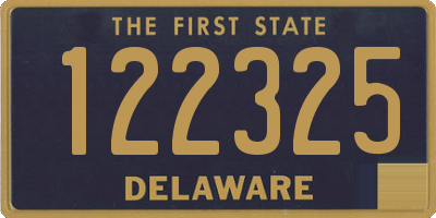 DE license plate 122325