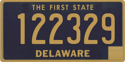 DE license plate 122329