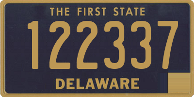 DE license plate 122337