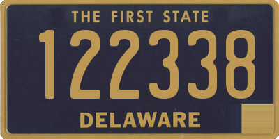 DE license plate 122338