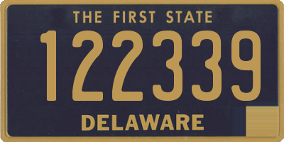 DE license plate 122339