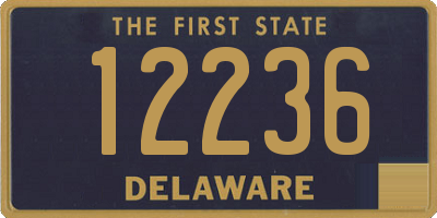 DE license plate 12236