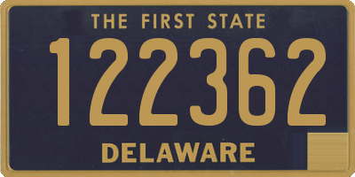 DE license plate 122362