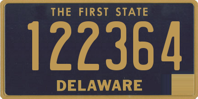 DE license plate 122364