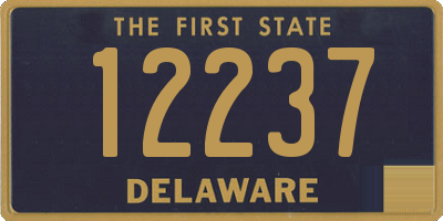 DE license plate 12237