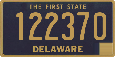 DE license plate 122370