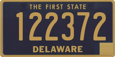 DE license plate 122372