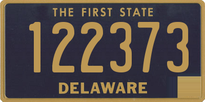 DE license plate 122373