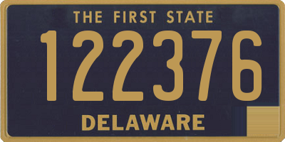 DE license plate 122376