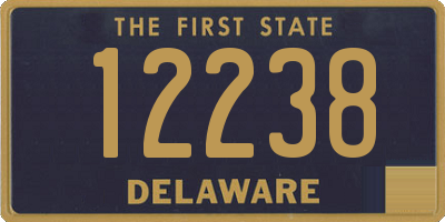 DE license plate 12238