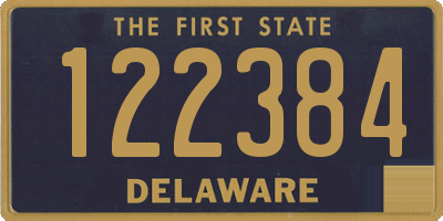 DE license plate 122384