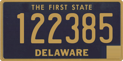 DE license plate 122385