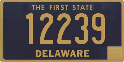 DE license plate 12239