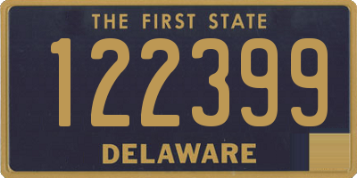 DE license plate 122399