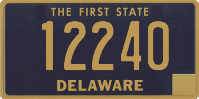 DE license plate 12240