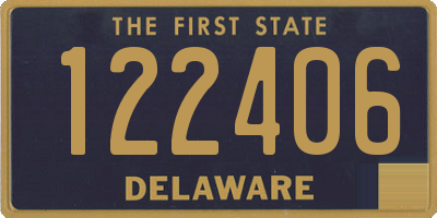 DE license plate 122406