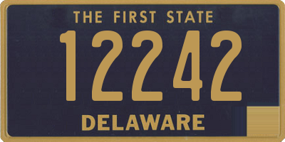 DE license plate 12242