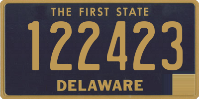 DE license plate 122423