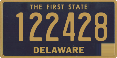 DE license plate 122428