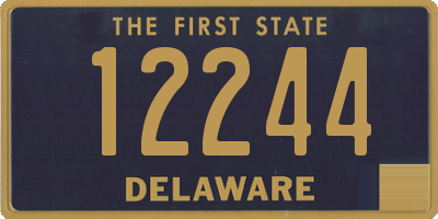 DE license plate 12244