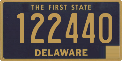 DE license plate 122440