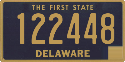 DE license plate 122448