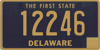 DE license plate 12246